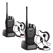 Kit 2 Radio Comunicador Walk Talk 16 Canales 5 Km Baofeng 88