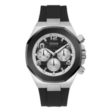 Reloj Guess De 46 Mm Para Hombre - Correa Negra, Esfera Negr