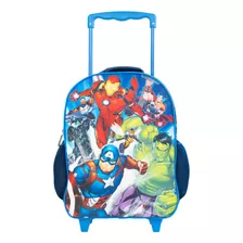 Mochila Con Ruedas Avengers 14''