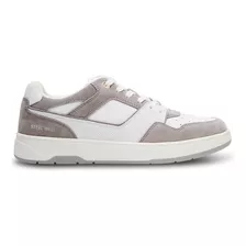 Tenis Traylon White/grey Steve Madden Para Hombre