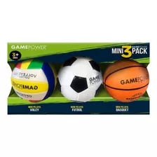 Pack 3 Mini Pelotas - Game Power