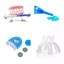 Blanqueador Dental + Mineralizante + Moldes + Luz Led