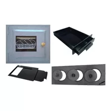 Forno Visor Vidro + Chapa 3 Furos + Gaveta + Registro Oferta