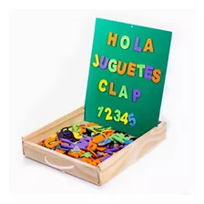 Pizarra Magnética Con Letras Y Números Caja De Madera Clap