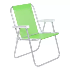 Silla Playera Plegable De Aluminio 1 Posición Varios Colores