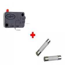 Interruptor Chave Da Porta + 2 Fusível 20a Microondas Eletrolux Mef41 Meg41