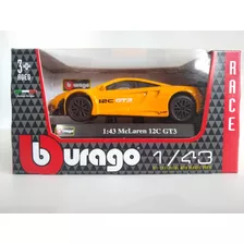 Mclaren 12c Gt3 Escala 1:43 Burago 10cms Metálico