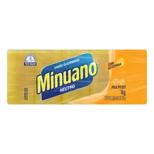 Sabão Em Barra Minuano Glicerinado Multiuso Neutro 1 Kg Pacote X 5