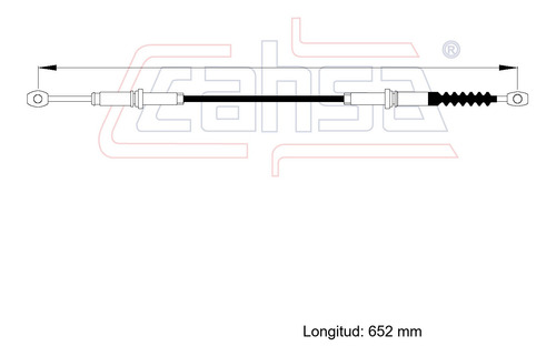 Cable Selector Velocidades Para Oldsmobile Cutlass 2.8l 1987 Foto 2