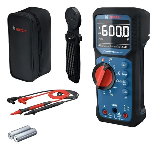 Tester Multimetro Profesional Bosch 600v + Soport Magnetico