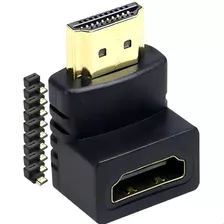 10 Adaptadores Hdmi 90 Graus Em L Macho Fêmea 1.4 Tv Painel