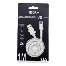 Cable Usb A Tipo V8 1m 2a Celular Datos Carga Tablet Bocinas