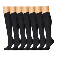 7 Pares Calcetines De Compresión Para Mujer Hombre 20-30mmhg