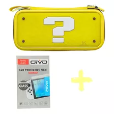 Case Bag Estojo Nintendo Switch Mario + Película Vidro Oled