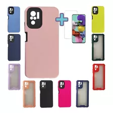 Funda Protector Xiaomi Redmi Note 10 - 10s Y Vidrio Templado