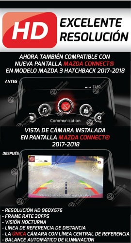 Cmara De Reversa  Para Mazda 3 Hatchback  Standar Ao 2018 Foto 5