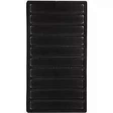 Se J1710fl 10section Flocked Liner Tray Negro