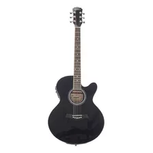 Guitarra Elecacústica Memphis A13ce Thin Black Color Negro Orientación De La Mano Diestro