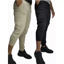 Dúo, 2 Unidades Pantalón Jogger Dril Licrado(pitillo Strech)