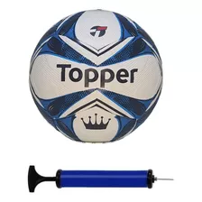 Bola Futebol Campo Topper Slick + Bomba De Ar