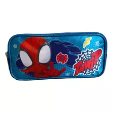 Estuche Escolar -doble Cierre Satin Escolar Spiderman Spidey