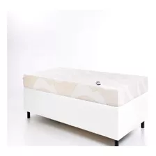 Cama Articulada Motorizada Century Bege 0,90x2,00x0,62 Cm Cor Branco 110v/220v