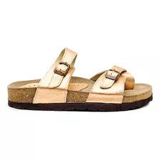 Sandalias Ojotas Mujer Dama Birk Cuero Cómodas Mdz 205