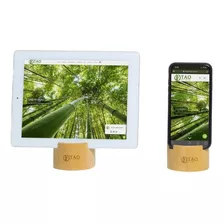 Apoio/ Suporte Para Celular Ecológico De Bambu Personalizado