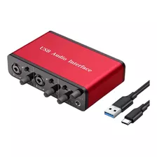 Interfaz De Audio Usb 2 En 2 Salidas Con Alimentacion Fantas