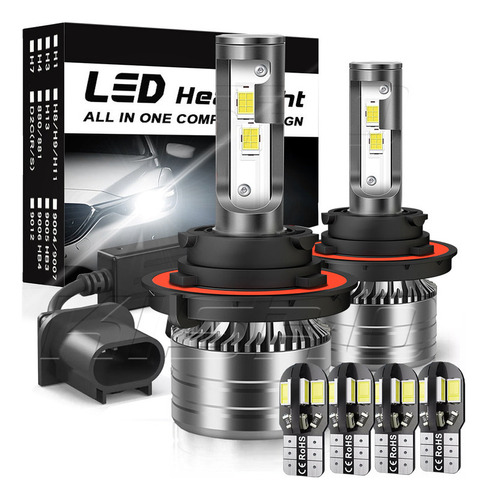 14000lm Kit De Focos Led 9008 H13 Luz Alta Y Baja Para Ford