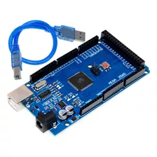 Placa Compatível Arduino Mega 2560 Ch340 Atmega2560 + Cabo