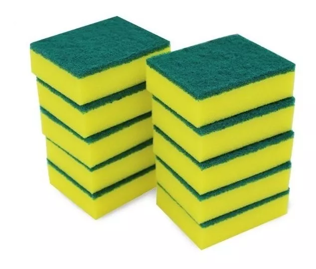 Esponjas Amarilla/verde Multiuso X 5 Unidades