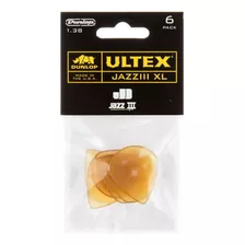 Palheta Dunlop Ultex Jazz Iii Xl 427pxl 1.38mm Com 6 Cor Amarelo Tamanho Xl 1,38mm