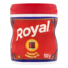 Kit 5 Fermento Em Pó Royal Pote 100g