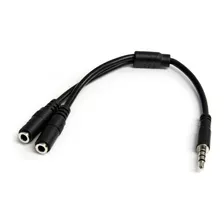 Cable Splitter Para Audio Y Micrófono 3.5mm Startech 4 Pins