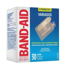 Curativo Band Aid Transparente Variados C/30un