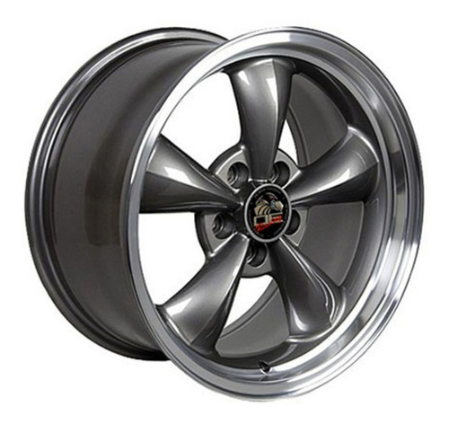 Juego De 4 Rines Bullit Anthracite 18x9 Para Mustang 94 - 04 Foto 2