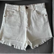 Short De Jean Blanco Elastizado Cher