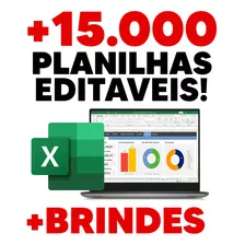 Planilha De Gastos Mensais Simples Pack15 K Excel Editável