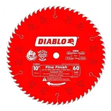 Disco Sierra 10' 60 Dientes Corte Ultrafino Melamina Diablo