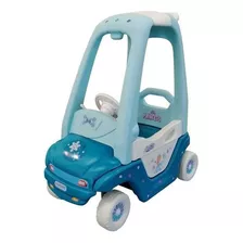 Carrito Para Niñas Correpasillos Con Guiador Frozen Y Minnie Color Celeste