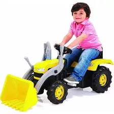 Tractor De Pedales Para Niños Con Pala Excavadora Dolu