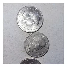 Monedas Antiguas De Susan B. Anthony 1979,1980y 1999
