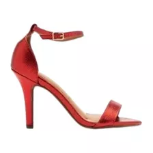 Sandalia Vizzano!!! Metalizado Floather Medina/ Vermelho