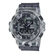 Reloj Casio G-shock Front Button Original Hombre Time Square Color De La Correa Transparente Color Del Bisel Transparente