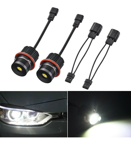 2 Focos Led Angel Eyes Halo Light Bulb Bmw E39 E87 E63 X3 X5 Foto 5