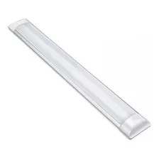 Luminária Linear Led 20w Sobrepor 60cm 6000k Tubular Calha Cor Da Luz Branco-frio Cor Branco Voltagem 110v/220v (bivolt