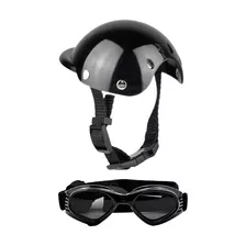 Kit Capacete E Óculos De Proteção Para Pet Motocicleta