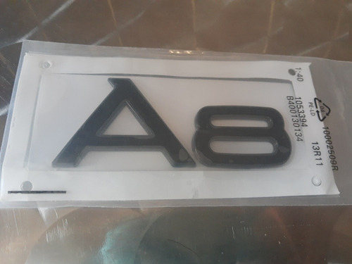 Emblema Audi A8 Negro Foto 2