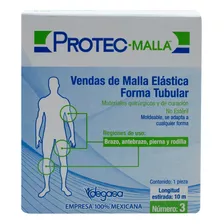 Protec-malla Elástica Forma Tubular No3 Longitud 10mts Color Blanco